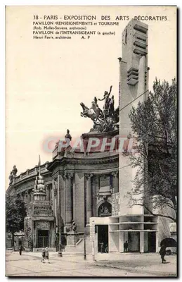 Paris - Exposition des Arts Décoratifs - Pavillon Renseignements et Tourisme - Pavillon de l'Intransigeant