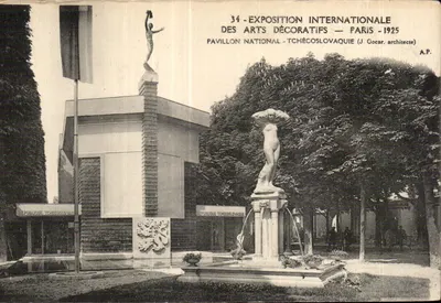 Pavillon national tchécoslovaque — Exposition internationale des arts décoratifs — Paris 1925 — J. Gocar, architecte
