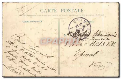 Bak-le-Duc - Pomnik Ernesta Bradfera — wydawca nieznany, numer serii nieodczytalny — Rewers