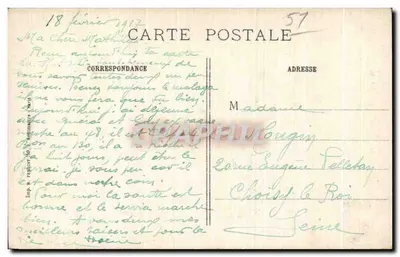 Sippes (Marne) — Detalhes da guerra 1914-15 — R.P. Paris — Verso
