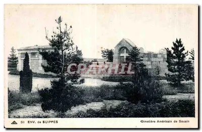 Amerykański cmentarz w Souain — Okolice Suippes — Wydawca: Cie des Arts Photographiques