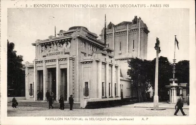 Pavillon National de Belgique — Exposition Internationale des Arts Décoratifs, Paris 1925 — A. P.