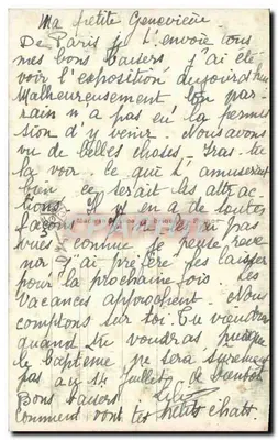 Exposición de Artes Decorativas — El Pabellón de Austria — A.N. París 43 — Reverso