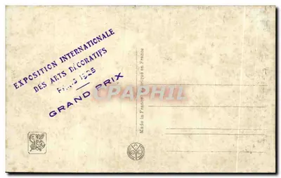 ロイヤル・アスチュリアン・鉱山会社のパビリオン — 装飾芸術博覧会 — A. Tronchet, パリ — 裏面