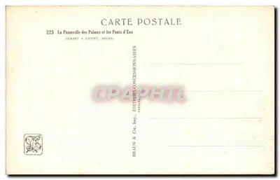 La Passerelle des Palmes i mosty wodne — Granel & Expert, Archs. — n° 223 — Rewers