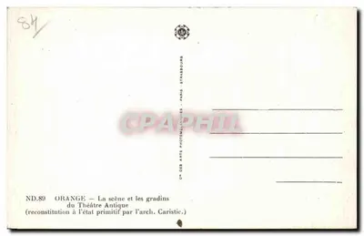 Orange — Il teatro antico — ricostruzione allo stato primitivo dall'arch. Caristic. — Verso