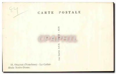 Orange (Vaucluse) - Katedra Najświętszej Maryi Panny — Les Cartes A.P.A. - FOUEX - ALBI — Rewers