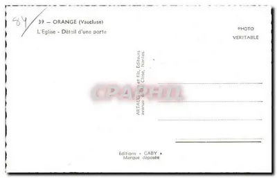 Orange (Vaucluse) — Szczegół drzwi — Wydawnictwo GABY — Rewers