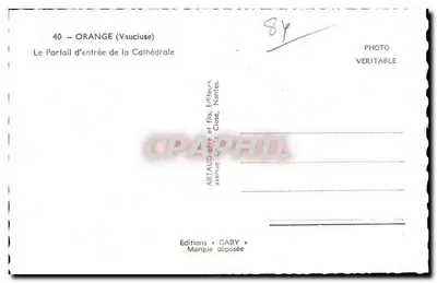 Orange (Vaucluse) — Wejście do katedry — Wydawnictwo Caby — Rewers