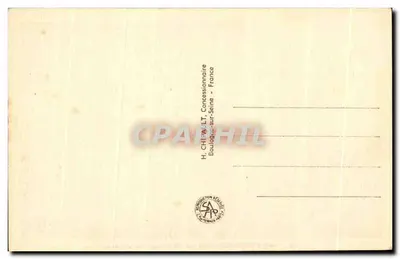 意大利馆 — 巴黎国际博览会1937 — H. CHI PAULT, 布洛涅苏塞纳 — 背面
