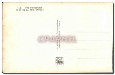 Exposição Internacional de Paris 1937 — Visão geral tirada da margem esquerda — H. CHIPEAULT, Boulogne-Billancourt — Verso
