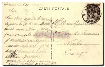 Avenue des Colonies richting de Poort van Reuilly — Internationale Koloniale Tentoonstelling — Parijs 1931 — Uitgever Braun & Cie, Parijs — Achterkant