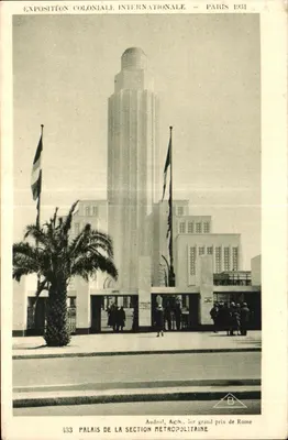 Palais de la Section Métropolitaine — Exposition Coloniale Internationale — Paris 1931