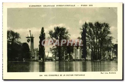 Vue d'ensemble de la section portugaise — Exposition coloniale internationale — Paris 1931 — Raul Lino, Architecte