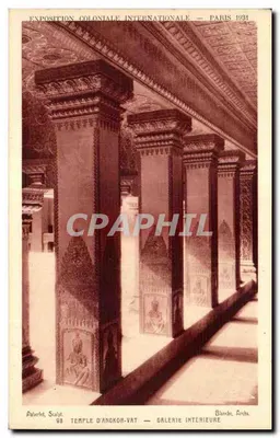Temple d'Angkor-Vat — Galerie intérieure — Exposition Coloniale Internationale — Paris 1931