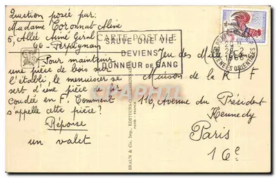 Entrada do Pavilhão da Caça — Exposição Colonial Internacional — Paris 1931 — Belleau e Carrière, Arquitetos — Verso