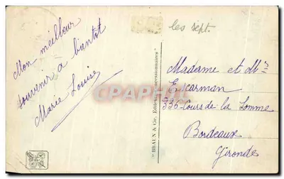Pavillon du Maroc, la nuit — Exposition Coloniale Internationale de Paris 1931 — Fourniez et Laprade, n° 2076F — Verso