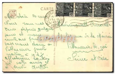 Pavillon de La Réunion — Exposition Coloniale Internationale — Paris 1931 — Block. Arch. — Verso
