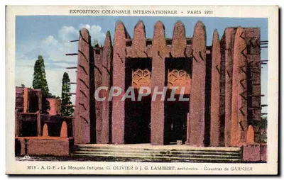 Mesquita indígena — Exposição Colonial Internacional - Paris 1931 — G. OLIVIER & J. G. LAMBERT, arquitetos — Giaustras de GARNIER
