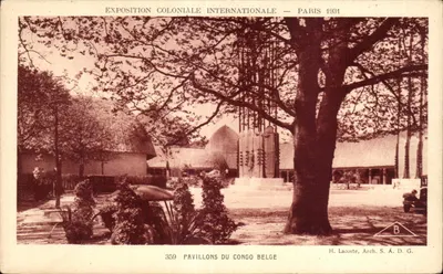 Pavillons du Congo Belge — Exposition Coloniale Internationale — Paris 1931