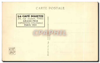 Pavillons du Congo Belge — Exposition Coloniale Internationale — Paris 1931 — Verso