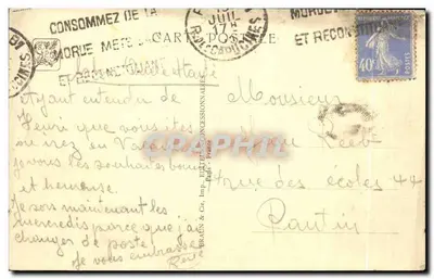 Exposition Coloniale Internationale — Paris 1931 — Avenue des Colonies vers la Porte de Reuilly — Verso