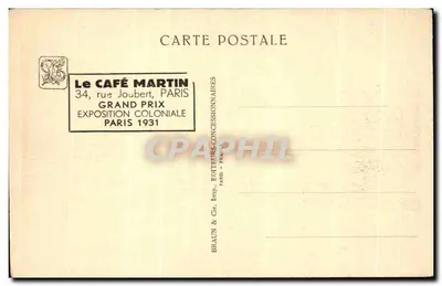 Dierentuin — De Afrikaanse Savannes — Internationale Koloniale Tentoonstelling — Parijs 1931 — Achterkant