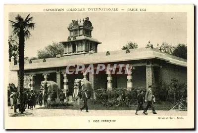 Exposition Coloniale Internationale — Paris 1931 — Inde Française — Girais et Sors, Archs.