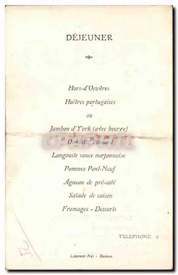 Mont-Saint-Michel — Restaurant Poulard avec vue sur l'église — éditeur T.S.V.P. — Verso