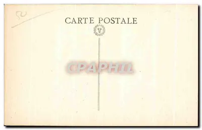 Mont Saint-Michel — Ogólny widok z nabrzeża przy pełni morskiej — Karta pocztowa nr 50 — Rewers