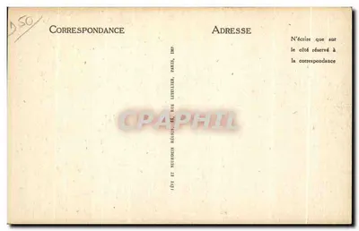 Coutances — Widok wnętrza nawy katedry — ND — Rewers