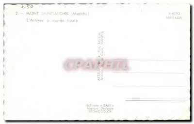 Monte Saint-Michel — Llegada a marea alta — Editions Gaby — Reverso