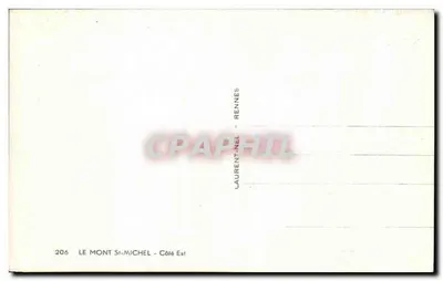 Mont-Saint-Michel — widok z wschodu — Laurent-Nel, Rennes, n°206 — Rewers