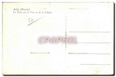 St-Lô (Manche) — Il Ponte sulla Vire visto dalla Falaise — Combina DR. MACON — Verso