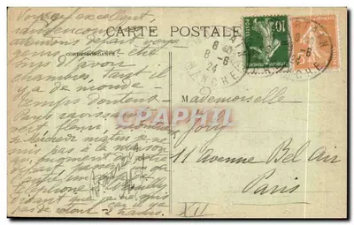 Mortain (Manche) - Visão geral — J. Sorné, editor, Rennes — Verso