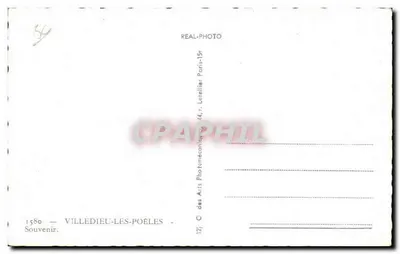 Villedieu-les-Poêles — Produkcja artykułów miedzianych, Kościół, Plac Republiki — C. Letellier, Paryż — Rewers