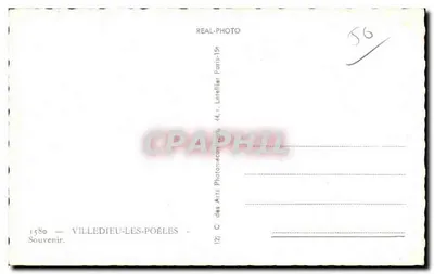 Villedieu-les-Poêles — Produkcja artykułów miedzianych, Kościół, Plac Republiki — C. des Arts Photomacopou, Paryż — Rewers