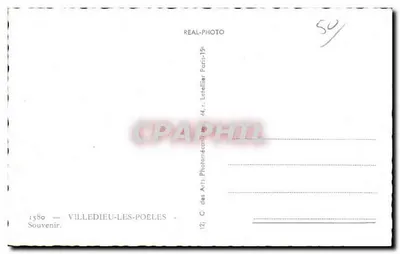Villedieu-les-Poêles — Produkcja artykułów miedzianych, Katedra, Plac Republiki — C. des Arts Photomécániques Paryż — Rewers