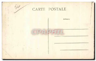 Bilhete postal antigo Villedieu Les Poeles Caça de Santa Teresinha da Criança Jean — Verso