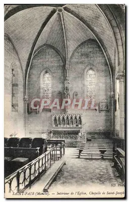 Saint-Pair (Manche) — Interior da Igreja, Capela de São José — ND Phot