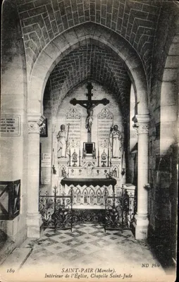 Saint-Pair (Manche) — Interior da igreja, capela Saint-Jude — ND Phot, n°189