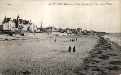 Saint-Pair (Manche) — Vista geral da Praia Saint-Nicolas — Fot. R. Phel.