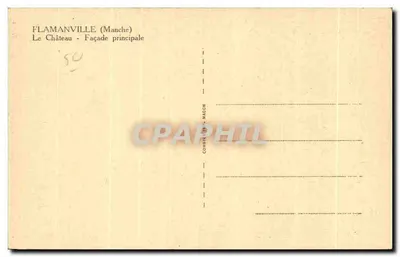 Flamanville (Manche) — Zamek - Front główna — Komitet Maccon — Rewers