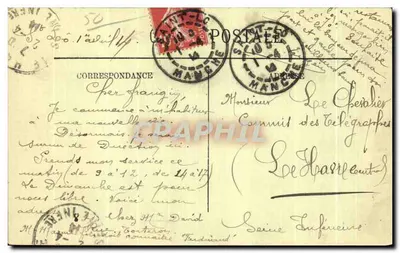 Saint-Lô — Estátua da Leiteira Normanda — LL. — Verso