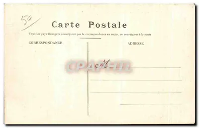 Arredores de Cherbourg — Castelo de Querqueville — Coleção P. B., Cherbourg — Verso