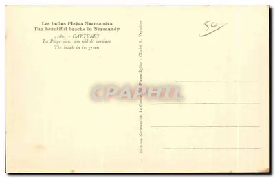 Cartenet — Plaża w jej zielonym niszczu — Wydawnictwo Le Gouin, Le Versière — Rewers