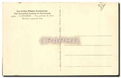 Carteret — Visão geral do Porto — Edições Normandas, Le Gouy, série 4379 — Verso
