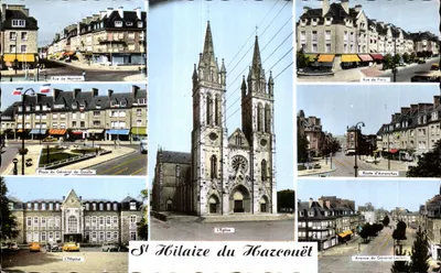St-Hilaire-du-Harcouët — vista panorâmica — REAL-PHOTO