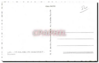 St-Hilaire-du-Harcouët — vista panorâmica — REAL-PHOTO — Verso