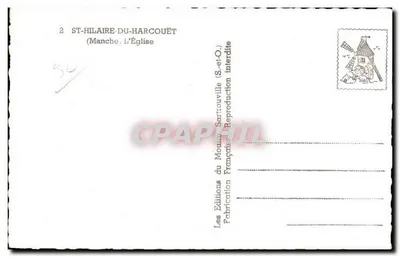 St-Hilaire-du-Harcouët — De Kerk — Edities van het Molino Sartrouville — Achterkant